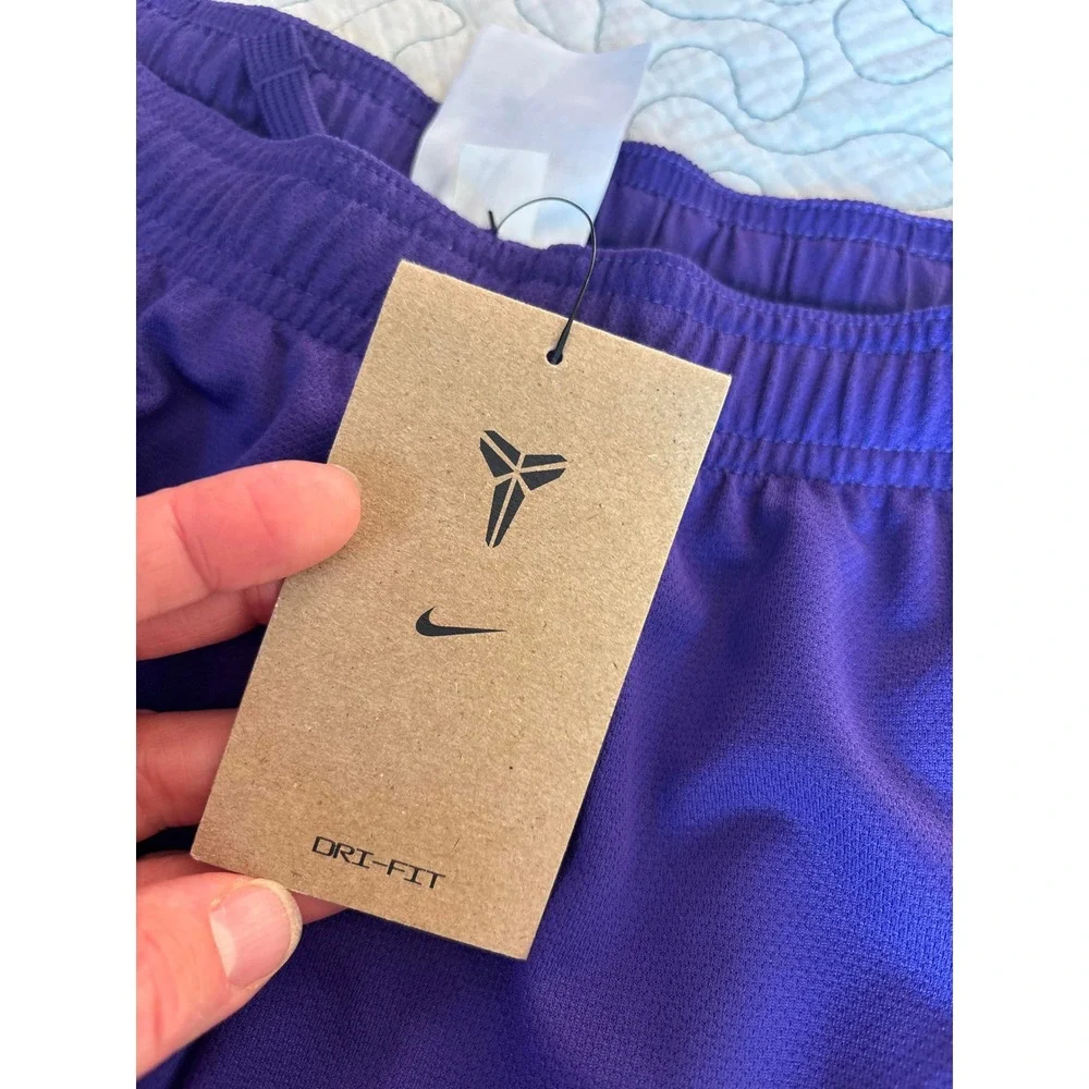 Nike Kobe Bryant Boys Dri-FIT Basketball Shorts Purple Size XL